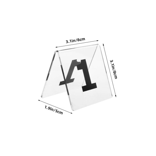 1Ensemble Numéros De Table À Poser Transparent Pour Banquets 1