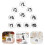 1Ensemble Numéros De Table À Poser Transparent Pour Banquets 5