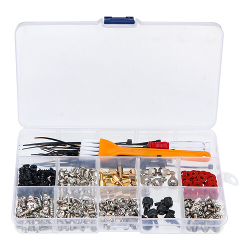 1 Set Gehäuseschrauben Mit Scheiben Kabelbindern Für Computer 1