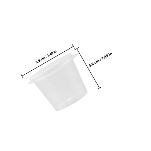 100Stk Transparente Sauce Cups Behälter Halter 1