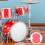 2Pcs Reusable Red Drum Protection Patches Cotton Drum Kit Accessories 5