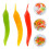 18 Chili-Pfeffer-Dekorationen Dekorative Simulationsgemüse 10