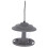 Metal Vogelfutterhäuschen Outdoor Vogelfutterstation Grau 1 1