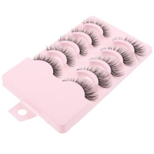 5 Paar Verdichtende Natürliche Kunstwimpern Handgemacht Für