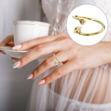 Zodiac Verstellbarer Offener Ring Mit Glitzerndem Zirkonia