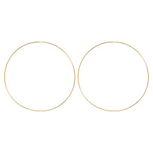 2Stk Goldene Eisenringe DIY Kranzrahmen Für Wohnkultur Und Basteln