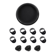 1 Set Leeres Trommelzubehör Mit Trommelfingerabdeckungen Fußschnallen