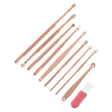 1 Set Ohrenschmalzentfernungswerkzeuge, Ohrbesteck Löffel (Pink)