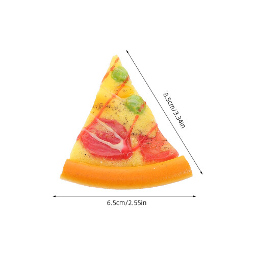 4Stk Simulation Pizza Modell Deko Für Präsentation 1