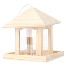 1St Hängender Vogelfutterhaus Aus Holz Für Den Garten