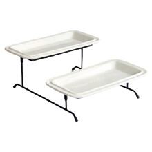1 Set Kuchenservierständer 2-stöckig Für Snacks