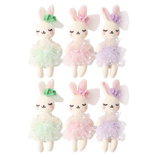 6 Haushaltsarmbänder Hase Puppe