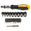 1 Set Magnetischer Ratschenschraubendreher Mit Bit Halter 11
