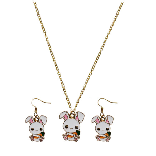 3teiliges Schmuckset Mit Halskette Ohrringe 1