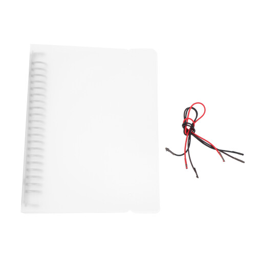 Loose Leaf Binder Cover Refillable Translucent Notebook Shell Planner 2
