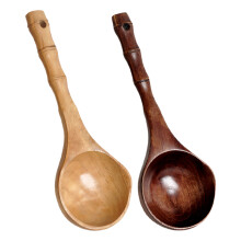 2Stk Holz Wasserschöpfkelle Langstiel Für Teekultur Garten