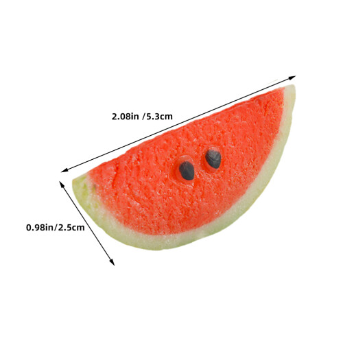 5Stk Fake Wassermelone Künstlich Plastik 1
