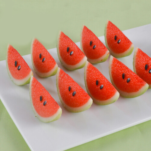 5Stk Fake Wassermelone Künstlich Plastik 2