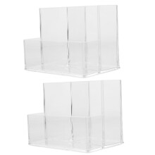 2Stk Acryl Stifthalter Mehrfachgefächert Für Theke Make-up