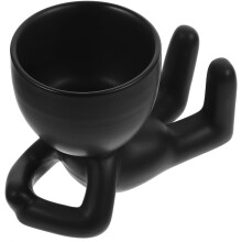Keramikvase Menschliche Figur Pflanzgefäß Minimalistisch