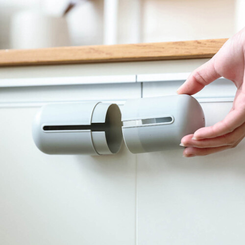Wandmontierte Müllbeutelbox Form Für Badezimmer (Grau) 2