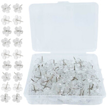 100 Transparente Blumen-Reißzwecken, Reißnägel