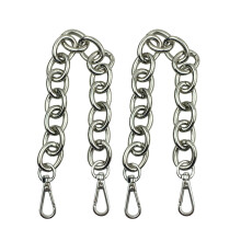 2Stk 30Cm Eisenkette Antik Für Taschengurt (Silber)