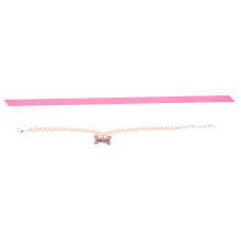 Halsband Für Haustiere Dekoratives Halsband Rosa Legierung