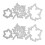 2 Sets Scrapbooking Schablone Stahl Geprägte Blätter 1
