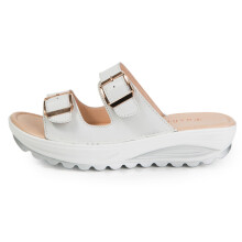 1 Paar Sommer Sandalen Echtem Für Frauen Weiß Größe 37