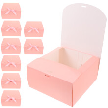 10Stk Mit Schleife Cupcakeboxen Kuchenbehälter