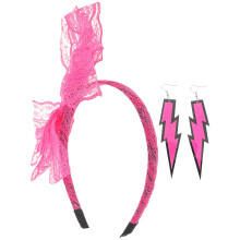 Retro Haaraccessoires Set Miss Farbige Ohrringe Für Frauen