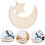 Ramadan Holz Tablett Stern Mondform Eid Mubarak Für Gebäck 9