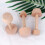 2Stk Holz Eier- Form Köpfig Gebäck Muffin Backform 5