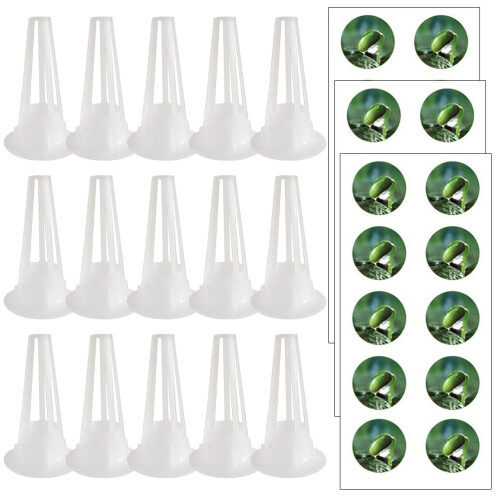 1Set Hydroponische Plantcup Wit Voor Zaailingen En 1