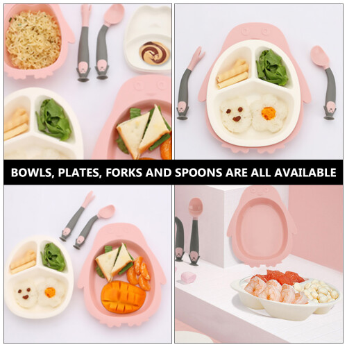 1 Set Unterteilter Teller Schale Selbstständigen Essen Lernen 1