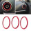 4St Aluminium Auto Vent Ring Set Airconditioning Interieur 4