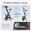 Folding Exercise Bike, Home Trainer with LCD Display, 16-Level 3