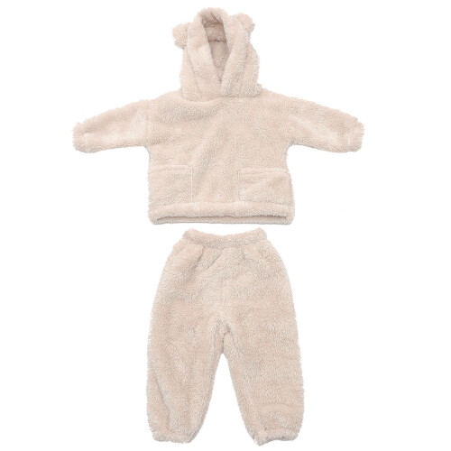 1 Set Coral Fleece Pyjama Für Kinder
