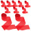 Geburtstagsparty Schleier 10 Papierschleier Rot 11
