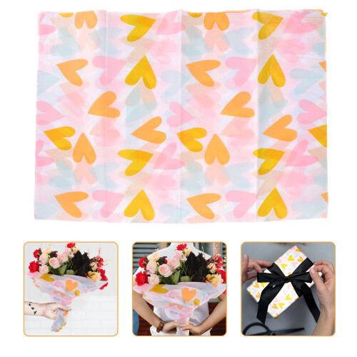 10 Hojas Papel Corazón Para Arreglos Caja Diy
