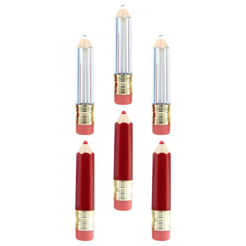 6Stück Leere Lippenstiftprobenbehälter Stiftförmig (5ml)