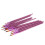 12 Runde Spitze Nylon Haarbürsten Set Lila 3