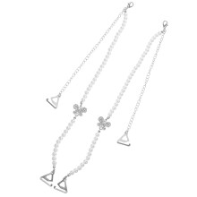 1pair White Bra Strap Holder Replacement For Strapless Dresses