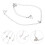 1pair White Bra Strap Holder Replacement For Strapless Dresses 5