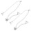 1pair White Bra Strap Holder Replacement For Strapless Dresses 9