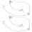 1pair White Bra Strap Holder Replacement For Strapless Dresses 8