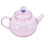 Pink Glass Tea Kettle Comfortable Handle Loose Leaf Tea Pot 1