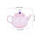 Pink Glass Tea Kettle Comfortable Handle Loose Leaf Tea Pot 2