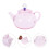 Pink Glass Tea Kettle Comfortable Handle Loose Leaf Tea Pot 10